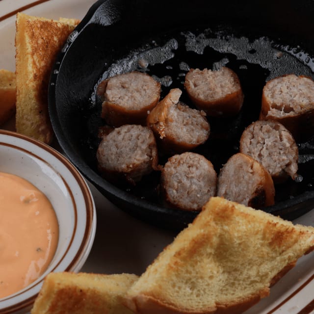 SMOKED BRAT BITES.